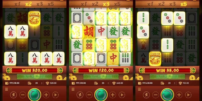 Chế độ quay slot Đường Mạt Chược đa dạng